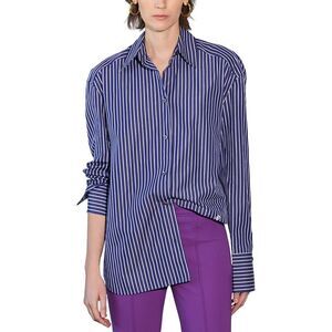 Callas Womens  Lyn Relaxed Fit Shirt, Blue